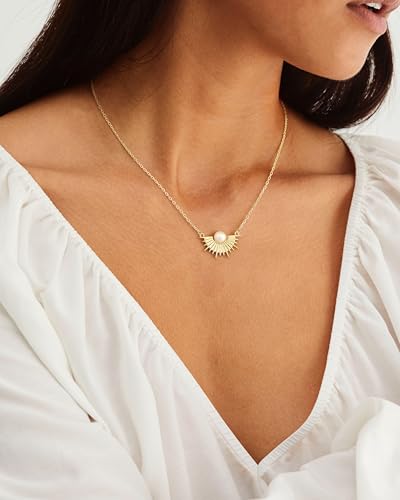 CHESKY Layered Necklaces for Women Trendy, Dainty 14k Gold Plated Pendant Necklace Layering Necklace for Women Non Tarnish Hypoallergenic Sun Gold Necklace Stack Gold Jewelry for Women Gifts - style: Sun-TE