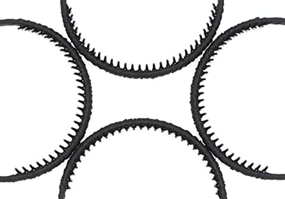 JOBAND black women's headbands fashion hair accessories tooth comb hairbands for women non slip hair hoops headband suitable for ladies and girls (Pack of 4) | thick headbands for women,Non-Slip hair accessories.hair hoop Suitable Daily Use,Spa,Parties an