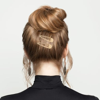 120 Pack Taupe 2 Inch Barrettes Women Metal Snap Hair Clips Accessories | Non - Slip Hairpins Barrettes for Kids Girls Teens - color: Taupe