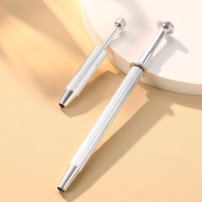 Piercing Ball Grabber Tool, 14-20G Taper for Changing Jewelry | Surgical Steel Flat Back Earrings Threader Tool Insertion Pin, Body Piercing Kit for Ear Rook Conch Nose Lip Jewelry Removal - style: Ball Grabber Tool - 2pcs