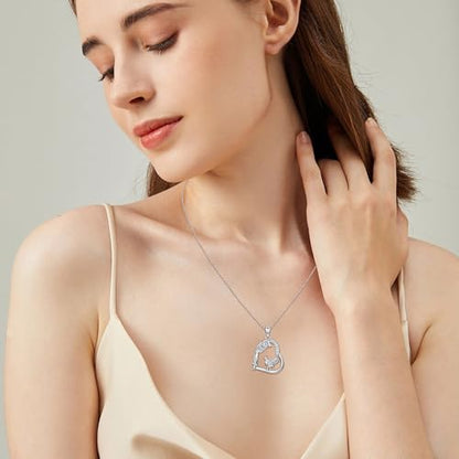 Heart Animal Necklace 925 Sterling Silver Cute Animal Pendant Jewelry Birthday Gifts for Women Girlfriend Mom Animal Lovers - style: Chicken