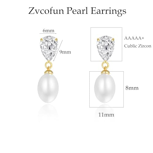 Gold Earrings for Women Trendy, Dainty Dangle Earrings 14K Gold Plated Drop Earrings Cute Wedding Earrings Fashion Prom Bridal Jewelry Gifts - color: Gold-A6