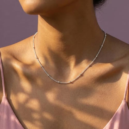 14k Gold Plated Layered Cubic Zirconia Pendant Necklace for Women | Gold Plated Clover Necklaces Stackable Dainty Cubic Zirconia Pendant Necklace，Mother's Day, Thanksgiving Jewelry Trendy gifts - color: silvery, style: Style3