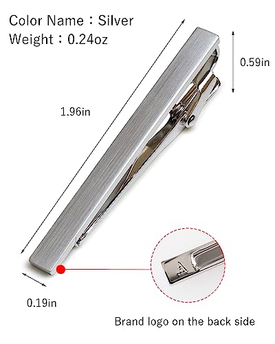 [TAVARAT] Tie Clip Tie Clips for Men Black Silver Tie Bar Tie Pin Tps-043 - style: light gold