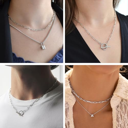 Kyutong 5M Stainless Steel Jewelry Making Chain Roll 4mm Paperclip Chain | 16.4FT Silver Necklace Chains on Spool Paper Clip Link Chains for Crafts DIY Jewelry Findings - color: Silver-6