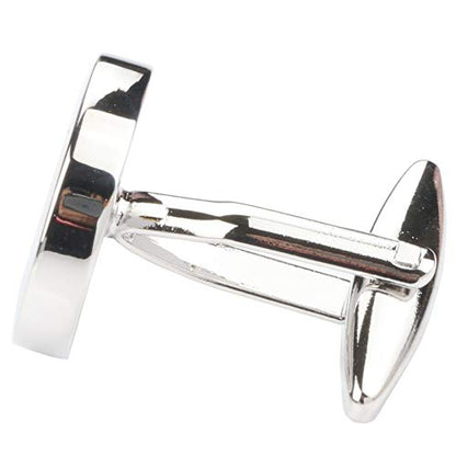 Mens Classic Stainless Steel Initial Cufflinks 26 Alphabet Initial Letter Cufflinks Business Wedding Shirts A-Z - style: N