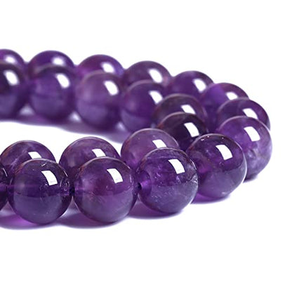 4MM 86PCS Natural Stone Purple Amethyst Crystal AAA Grade Quartz Beads for Jewelry Making DIY Bracelet - color: Amethyst, size: 4mm