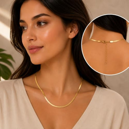 Rich London 18K Rose Gold Plated 2-in-1 Clover Heart Pendant Necklace for Women | Elegant Crystal Charm Jewellery - color: Snake Chain