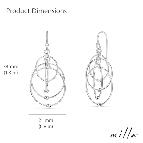 Milla Boho Earrings for Women Dangling - color: Dangling Circles