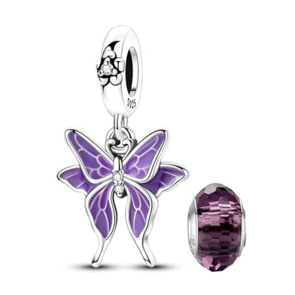 LNQOBU 925 Sterling Silver Charms Color-changing Chameleon Dangle Charm Beads Glow in the Dark Charme fits Pandora Bracelets and Necklace Jewelry Gift for Women - style: Glow in the dark 1728
