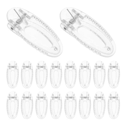 Beaupretty 20Pcs Transparent Mini Alligator Hair Clips for Duckbill Barrettes Firm Hold Snap Hairpins for Kids Girls Boys School Parties Everyday Wear