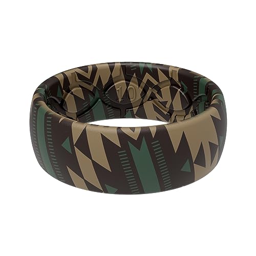 Groove Life Nomad Silicone Ring Breathable Rubber Wedding Rings for Men, Lifetime Coverage, Unique Design, Comfort Fit Ring - color: Rancher