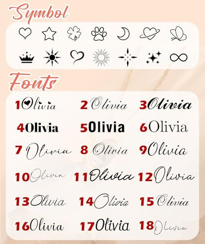 Personalized Locket Necklace for Women with Engraved Text & Picture | Custom Birthday Flower Locket Necklace Mothers Day Gift for Mom Mother Wife - color: Style-01