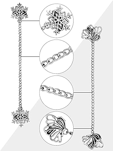 Yunlly 4 Pieces Vintage Sweater Shawl Clips Retro Cardigan Collar Clips Dress Shirt Brooch for Women Wearing