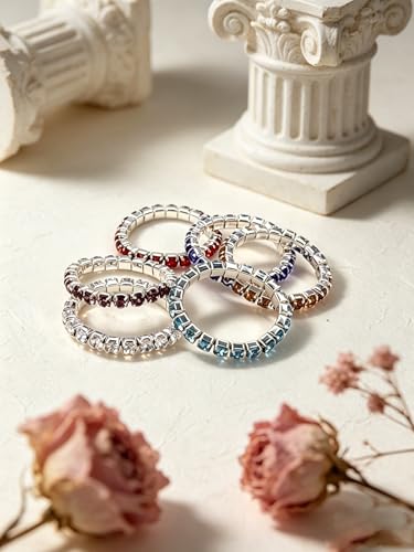 12Pcs Toe Rings for Women Non Tarnish Rhinestones Toe Rings Set Adjustable Stackable Summer Beach Foot Jewelry - color: Colorful
