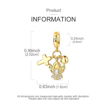 Birthday Fashion Heart Dangle Charm for Bracelets and Necklace Pendant Bead Charms Jewelry Present for Women Family Friends - style: Cat Holding Heart