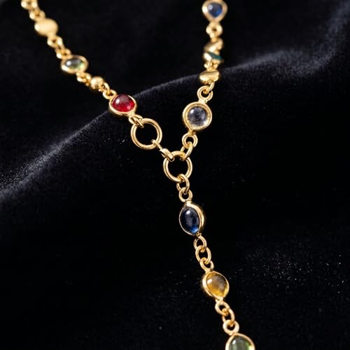 Dainty Y-Necklace for Women, Elegant Layered Bar Chain Long Drop Pendant Jewelry for Prom & Parties