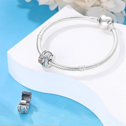 Pandach 925 sterling silver Clip Spacer Charm for Bracelet Clip Lock Stopper Bead Spacer European Openable Beads 2Pcs - style: 2-PAC624