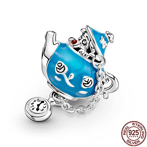 LIGHTDOG 925 Sterling Silver Charms for Bracelets Necklaces Dangle Pendants Beads Charms Fits Pandora Charms Bracelets Jewelry Holidays Gift for Women - style: kettle Charm