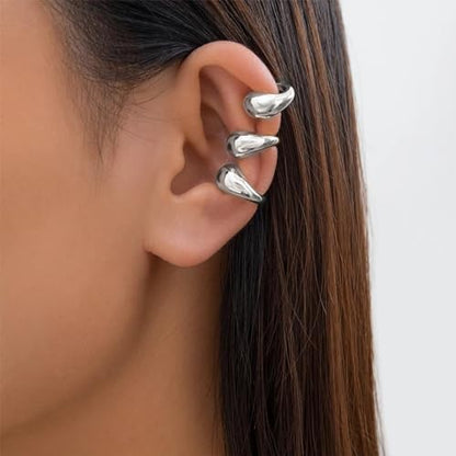 Ear Cuffs Non Piercing Ear Cuff Earrings for Women Gifts Trendy Stuff Clip on Cartilage Earrings Stacks Fake Earrings Jewelry Gifts - color: S:2pcs pearl ear cuff