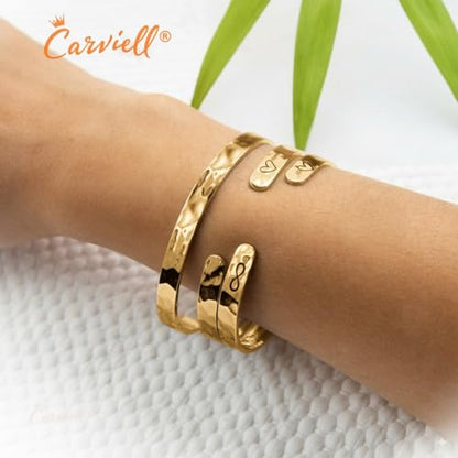 Bracelet - Gifts for Women – Inspirational, Friendships, Love, Mom, Daughters, Sisters, Christian, Graduations, Memorials & Wedding Gifts – 100+ Phrases – Stainless Steel, Gift Ready - color: CHRISTIAN Gift - Be still, and know that I am God – Psalm 46:10