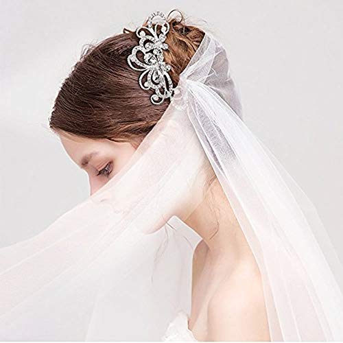 inSowni 32 Pack Silver Wedding Hair Side Combs+U-shaped & Twist Bridal Hair Pins Pieces Accessories Rhinestone Pearls for Women Girls Brides Bridesmaids