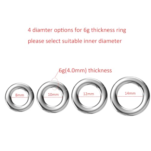 4G/6G/8G/10G/12G/14G/16G/18G/20G Hypoallergenic Nose Hoop Rings Steel Hinged Clicker Segment Gold/Rose Gold/Black/Pink Color - style: 1pc: 6g×12mm Silver-tone