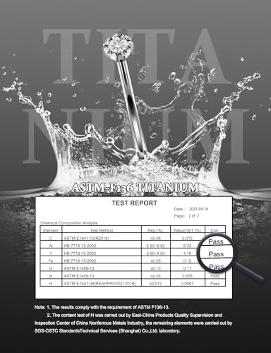 16G Astm F136 Titanium Eyebrow Piercing Jewelry Curved Barbell Eyebrow Ring Vertical Labret Lip Jewelry Daith Rook Earrings Navel Small Belly Button Ring Piercing Jewelry for Women Men CZ - style: 16G, 8MM Length, Clear CZ