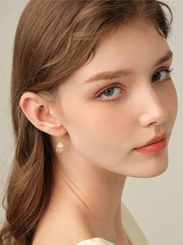 Dorunmo s925 Sterling Silver Western Dangle Drop Earrings Birthday Jewelry Gifts for Women - style: Rose Quartz A