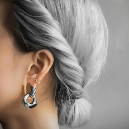 MOQIKAKA16G 18G 20G Surgical Steel Nose Septum Rings Hoops - Stainless Steel Hinged Clicker Segment Nose Rings Hoop Helix Cartilage Daith Tragus Sleeper Earrings, Ear Plugs Tunnels Gauges - color: Classic Silver 10PCS, size: 16g 6mm