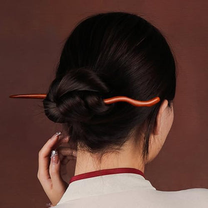 Hair Sticks for Buns 9.0" Ebony Hair Chopsticks for Women Long Hair Simply Wooden Hair Pin sticks (3-Rosewood 9”) - color: 3-Rosewood 9”