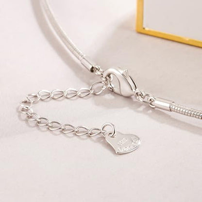 Solid 925 Sterling Silver 2.5mm Snake Chain Choker Necklace | Delicate Clavicle Chain for Layering, 16" 18" 20" Length for Women - size: 18"