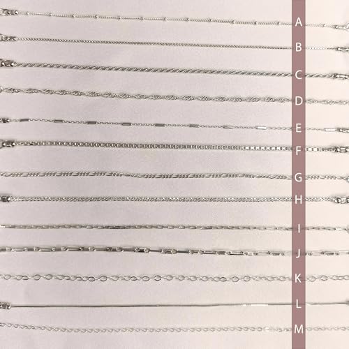 Sterling Silver Chain Bracelets for Women - Dainty 925 Silver Adjustable Bracelets, Minimalist Layering Jewelry, Stackable Chain Styles - style: A1