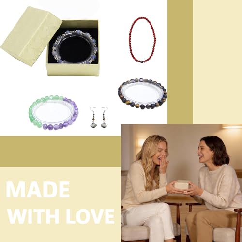 1200pcs 6mm Natural & Synthetic Round Stone Beads Gemstone Beading Loose Gemstone Hole Size 1mm DIY Smooth Beads for Bracelet Necklace Earrings Jewelry Making,Box Packed (24 Material-6mm) - color: 24 Material-6mm, size: 6mm