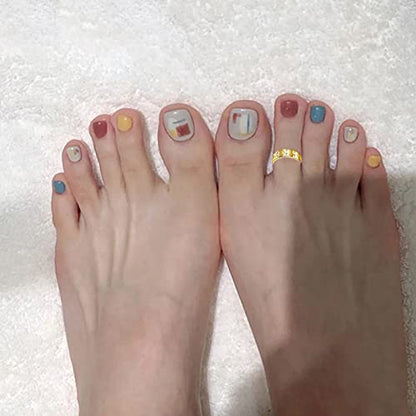 Staligue 20pcs Adjustable Toe Rings Set for Women Fingers Joint Tail Summer Beach Arrow Flower Open Rings Foot Jewelry - color: Golden