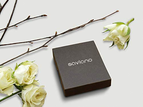 Savlano 14K White Gold Plated Inside Out Crystal Hoop Earrings For Women Comes With Savlano Gift Box - color: Green-White