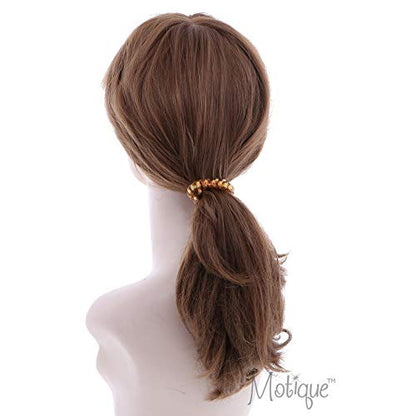 Irridescent Coil Pony Holders - Set Of 5-Copper - color: Copper