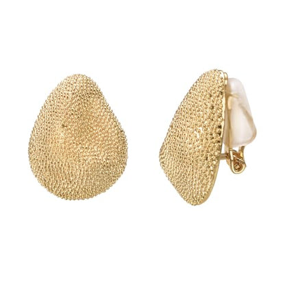Yoursfs Clip on Earrings for Women Crystal Jewelry for Women Large for Trendy Wedding Clip on Earrings for Hypoallergenic Pressure Earrings Parent ASIN: B0H2HF29G9 - style: Gold Teardrop Earrings Clip