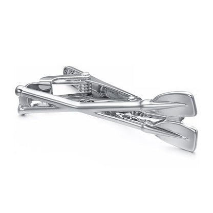 Yoursfs Unique Ship Car Tie Clips for Men Novelty Cool Transportation vehicles Tie Clip Bar Pins Men's Fashion Jewelry - style: Steel Silver Paddle