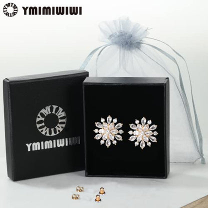 Earrings Holy Stud Earrings for Girls/Women, Sliver Gold Wedding Earrings for Bridesmaids - color: Snowflake|Gold