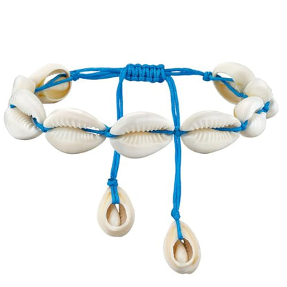 Cicy Bell Boho Ankle Bracelets Set for Women Beach Jewelry Bead Anklets | Hawaiian Shell Starfish Charm,Adjustable,Waterproof Non Tarnish,Summer Vacation Foot Jewelry - color: Gold D