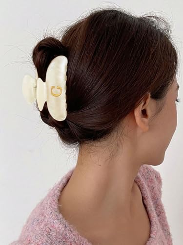 LILIE&WHITE Acrylic Letter Hair Clips For Women Stylish G Monogram | Alphabet Hair Clip Fashion Glitter Claw Clip Elegant And Durable Hair Accessory Large Hair Clips G - color: HC22539G