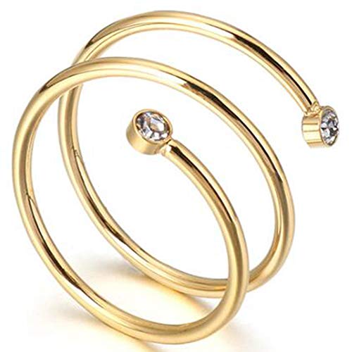 Jude Jewelers Stainless Steel Braided Wrap Wave Stacking Promise Statement Cocktail Party Ring - color: Gold
