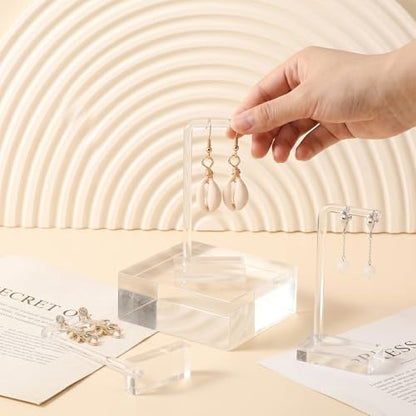 3 PCS Earring Display for Photos, Acrylic Earring Holder for Jewelry | Earring Holders for Selling, Earring Display for Vendors, Jewelry Earring Necklace Display