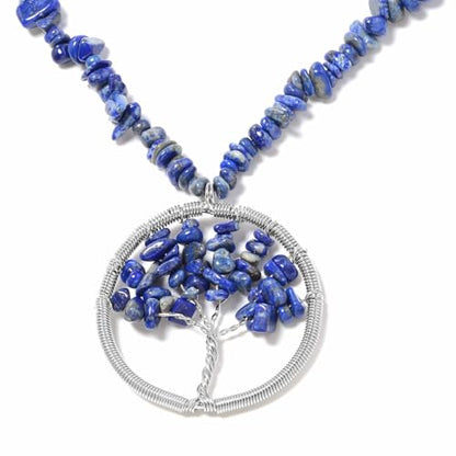 Tree of Life Sets Necklace Earrings Necklace Set Lapis Lazuli 18-20"