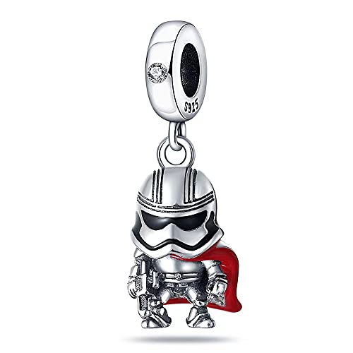 HappyStar 925 Sterling Silver Charms for Bracelets and Necklace Dangle Pendants Beads Charms Fits Charms Bracelets for Woman Jewelry Gifts (with one Spacer Bead Charms) - style: Planet Phasma Charm