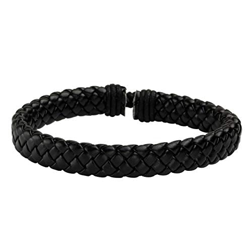 Leather Braided Bracelet Cuff Wrap Wristband for Men Women Adjustable - color: B:6pcs