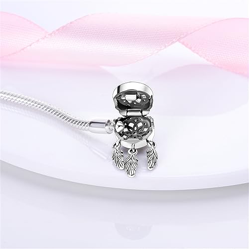 KUNSIR 925 Sterling Silver Palm Clasp Snake Chain Bracelet Basic Charm Bracelets Fit Any PDL Charm, with for Teen Women - style: KJB011