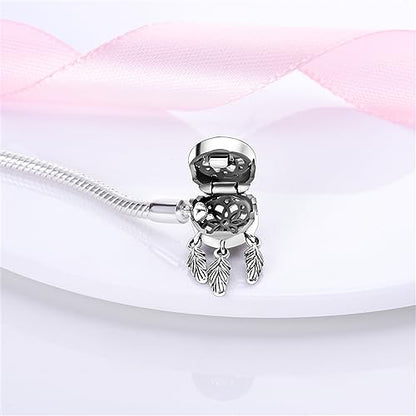 KUNSIR 925 Sterling Silver Palm Clasp Snake Chain Bracelet Basic Charm Bracelets Fit Any PDL Charm, with for Teen Women - style: KJB011