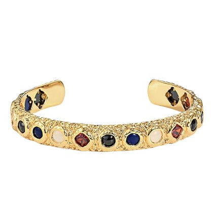 18K Gold Bangle Bracelets for Women 925 Sterling Silver Bracelets Bracelets Adjustable Boho Bracelets Stackble Cuff Bangle Bracelets for Men Women Chunky Gold Bangle Open Cuff Bracelets Christmas Gift - color: Bracelets-09
